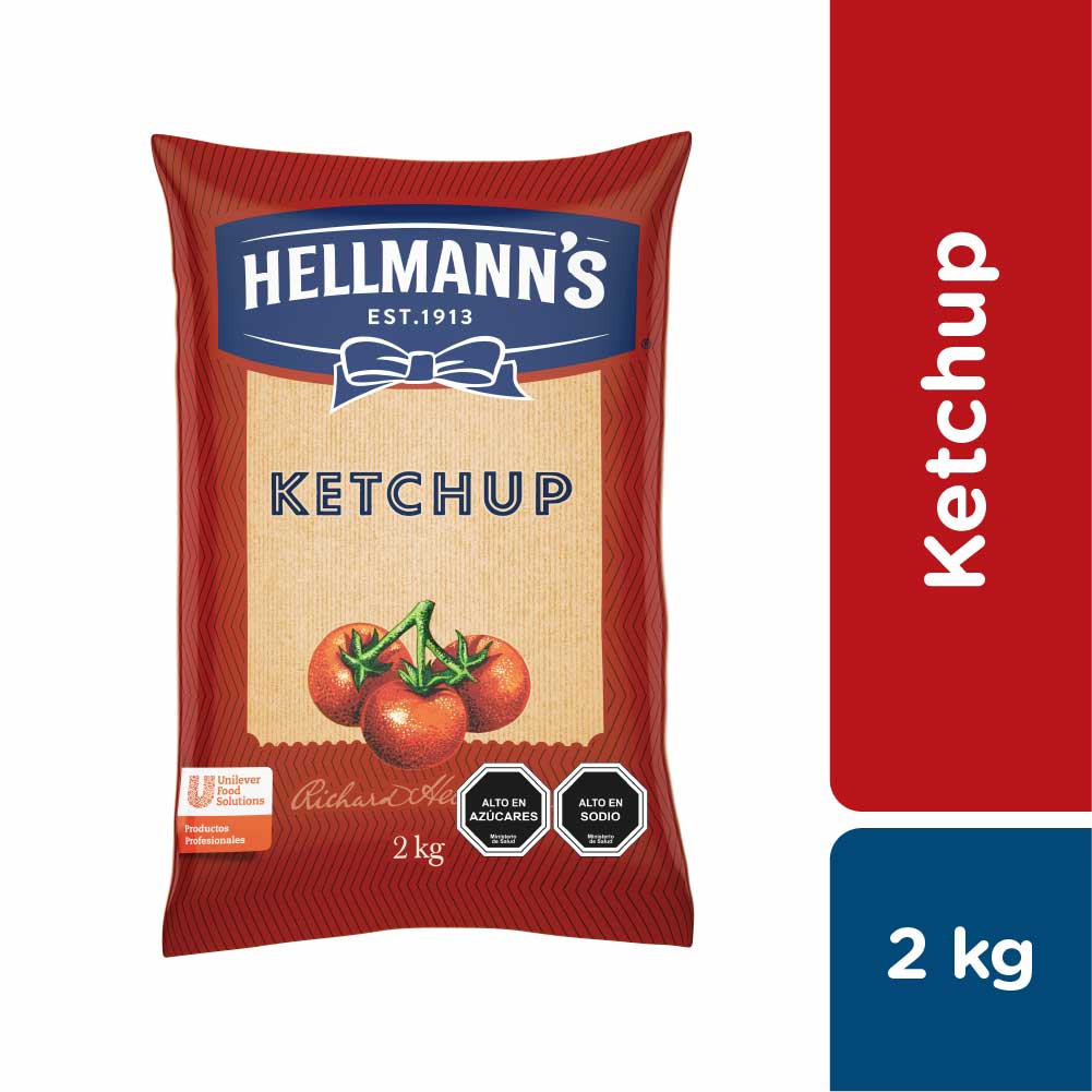 Hellmann's Ketchup 2 kg - Ketchup Hellmann’s, muy bien percibido por los consumidores.