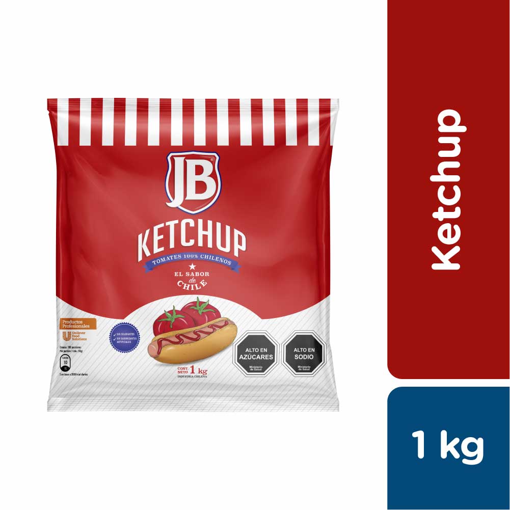 JB Ketchup 1 kg - Ketchup JB, el sabor de Chile!