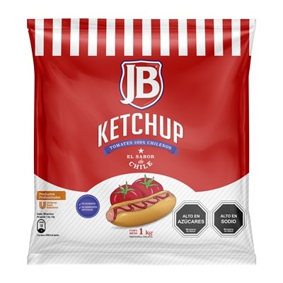 JB Ketchup 1 kg - Ketchup JB, el sabor de Chile!
