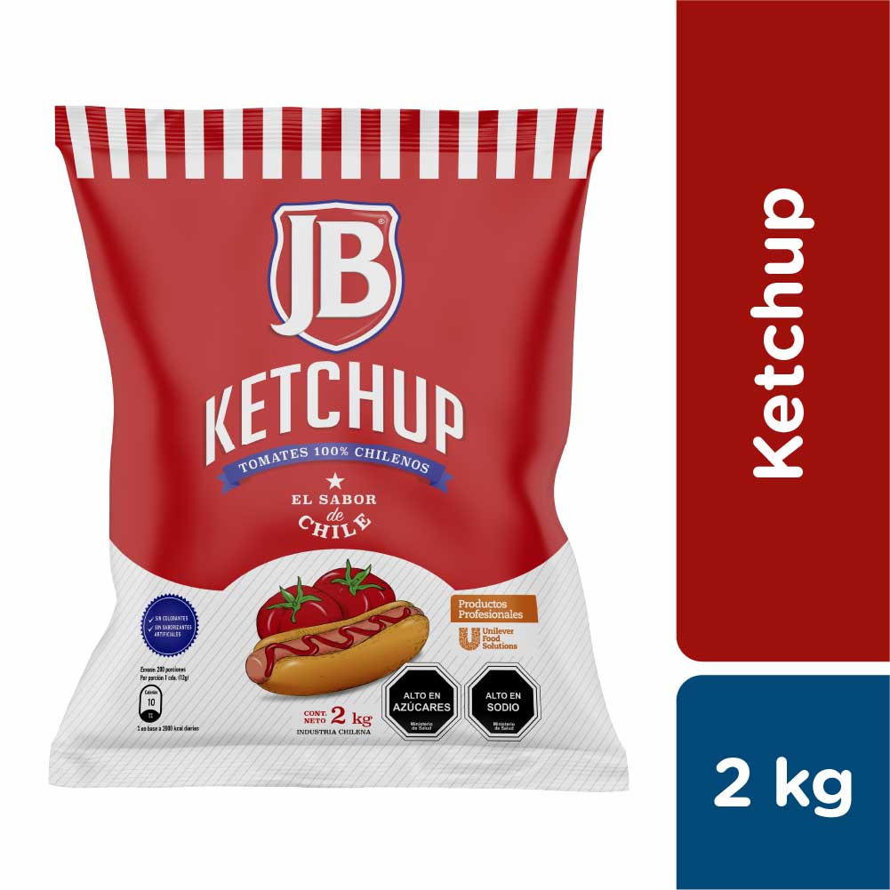 JB Ketchup 2 kg - Ketchup JB, el sabor de Chile!