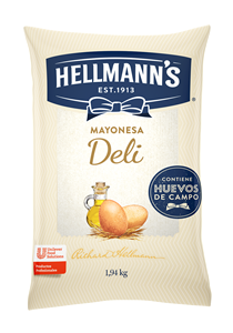 Mayonesa Deli Hellmann's 1.94KG - Mayonesa Deli, el sabor irresistible de Hellmann´s contiene huevos de campo y nuestros mejores aceites