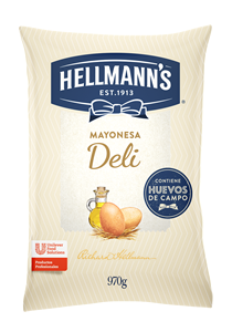 Mayonesa Deli Hellmann´s 970G - Mayonesa Deli, el sabor irresistible de Hellmann´s contiene huevos de campo y nuestros mejores aceites