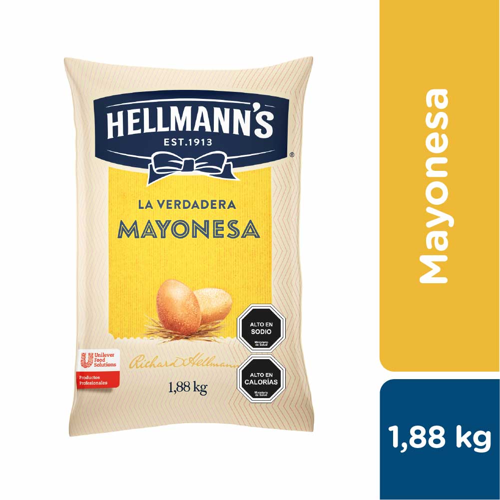 Hellmann's Mayonesa 1,88 kg - Mayonesa Hellmann’s, el sabor irresistible de Hellmann´s contiene huevos de campo y nuestros mejores aceites