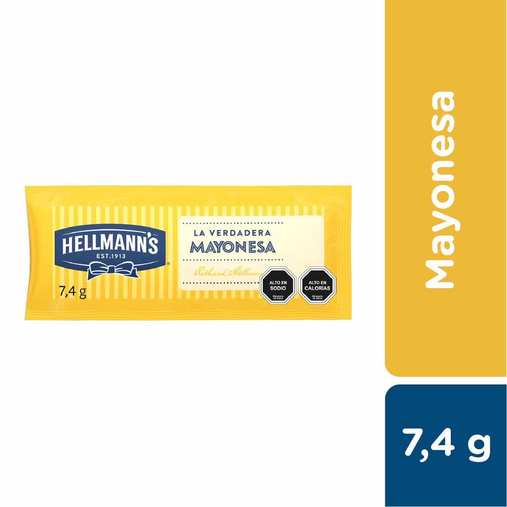 Hellmann's Mayonesa Sachet 528x7,4gr - El mejor formato para tu sandwich