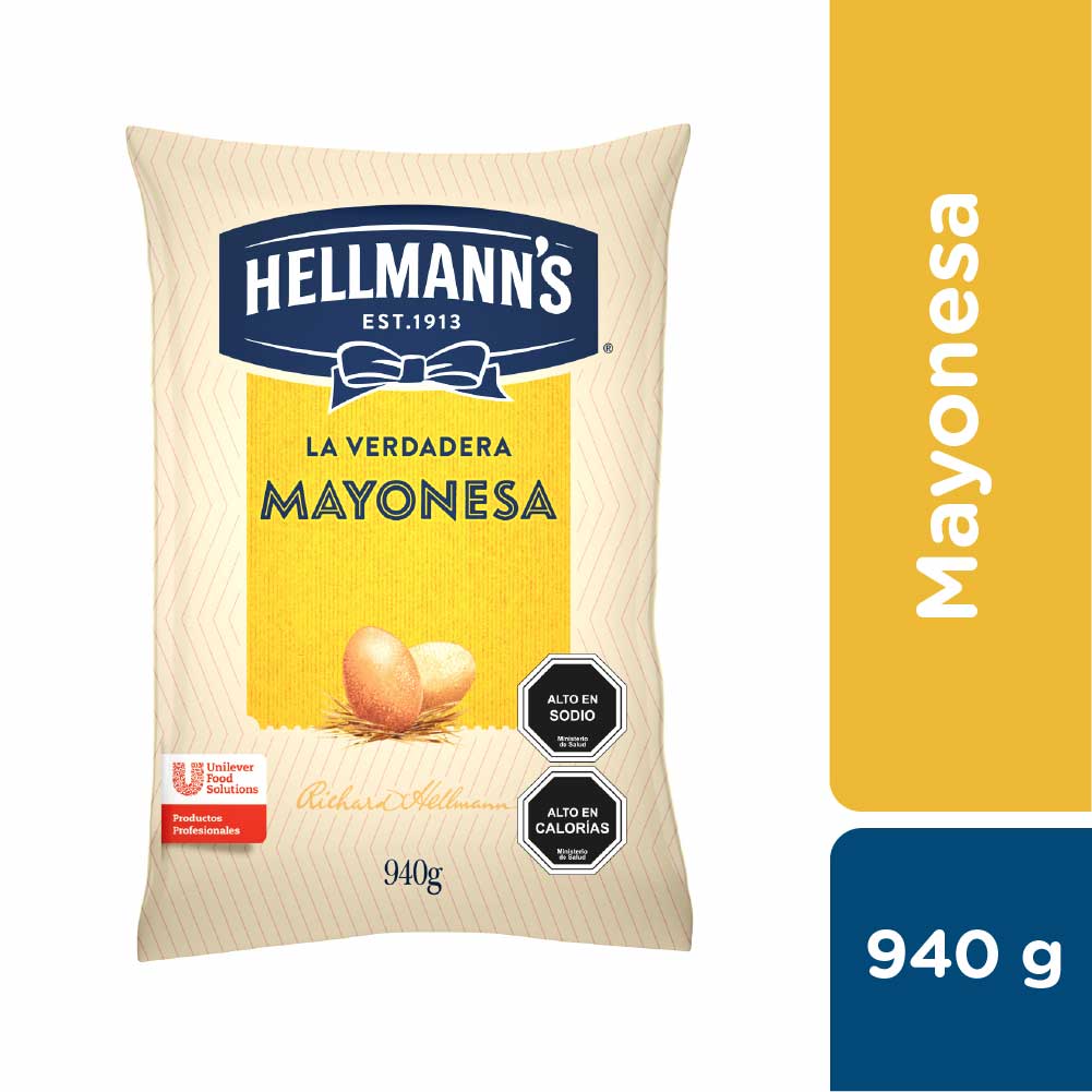 Hellmann's Mayonesa 940 gr - Mayonesa Hellmann’s, el sabor irresistible de Hellmann´s contiene huevos de campo y nuestros mejores aceites
