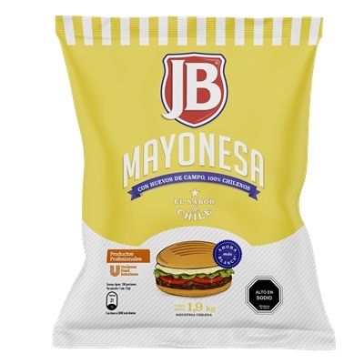 JB Mayonesa 1,9 kg - Mayonesa JB, el sabor de Chile!
