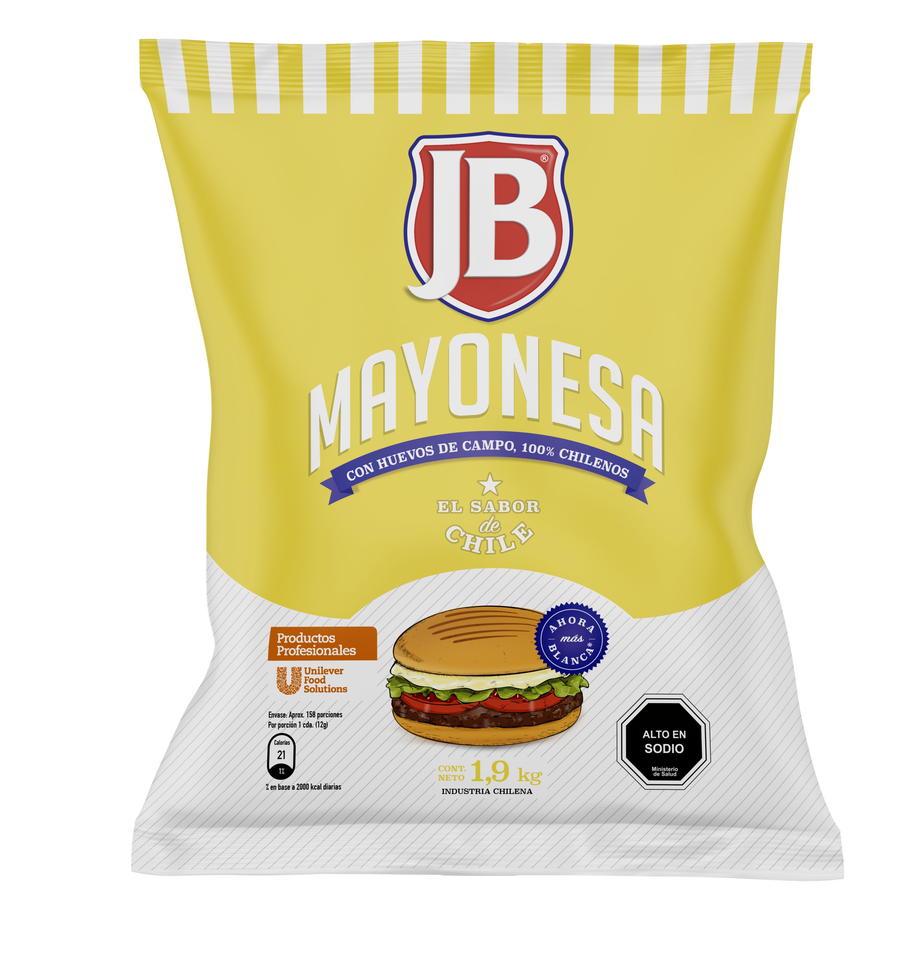 Mayonesa JB 1.9KG - Mayonesa JB, el sabor de Chile!