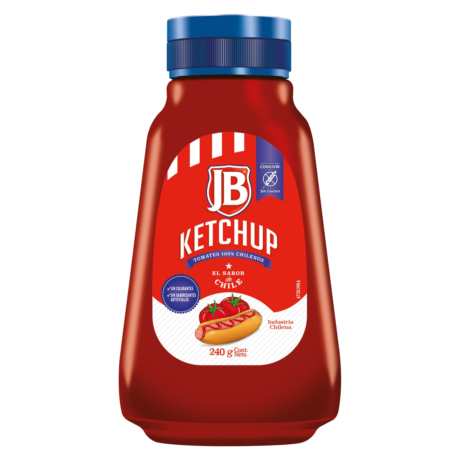 JB Ketchup 240 g - Ketchup JB, el sabor de Chile!