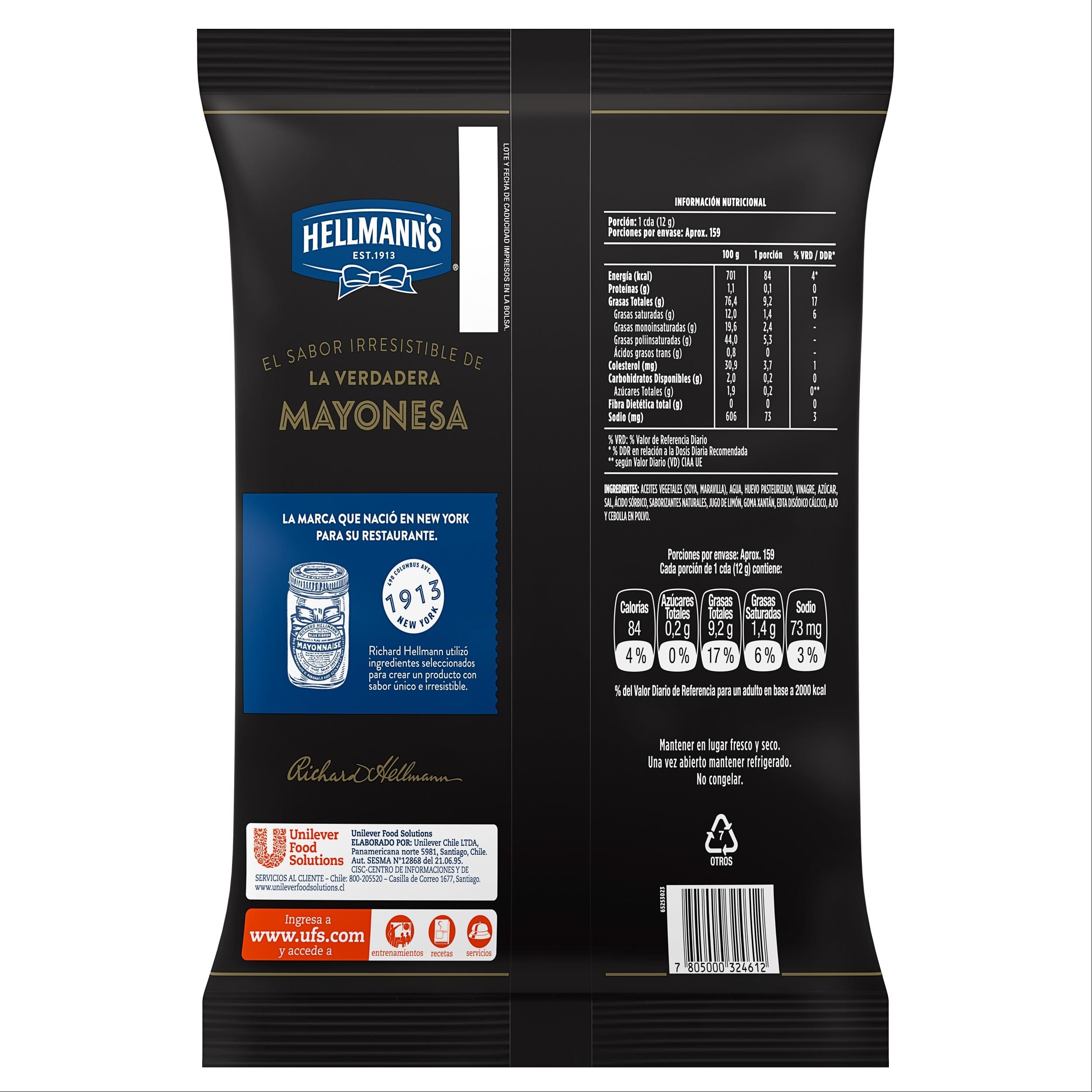 Hellmann’s ® Mayonesa Artesana Supreme 1.90 Kg - Hellmann’s Supreme es la mayonesa premium con la máxima cremosidad y sabor para realzar tus salsas secretas y preparaciones.