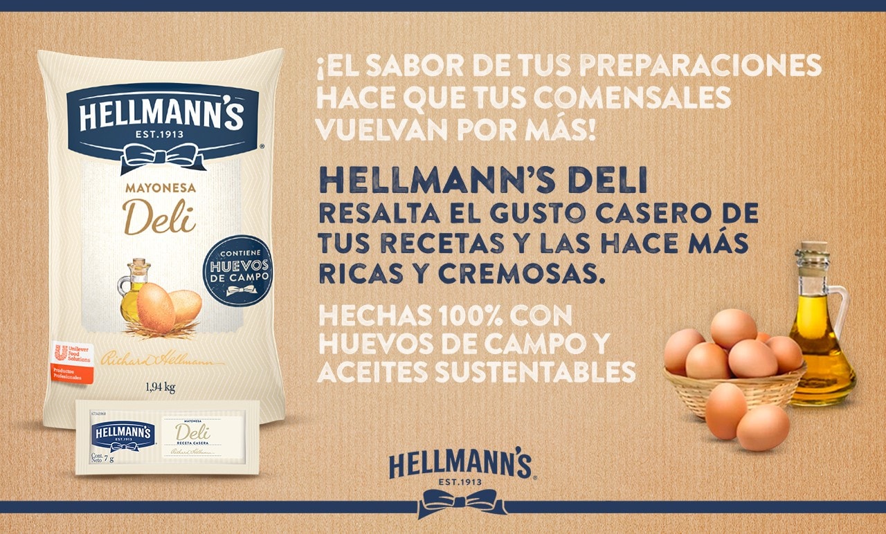 Hellmann’s Deli tiene huevos de campo y aceites sustentables.